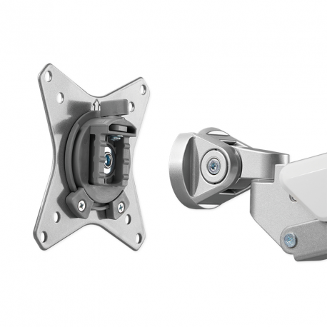 LogiLink - Mounting kit - for LCD display /  curved LCD display (adjustable arm) - plastic, aluminium, steel - screen size: 17"-32" - desk-mountable - 3