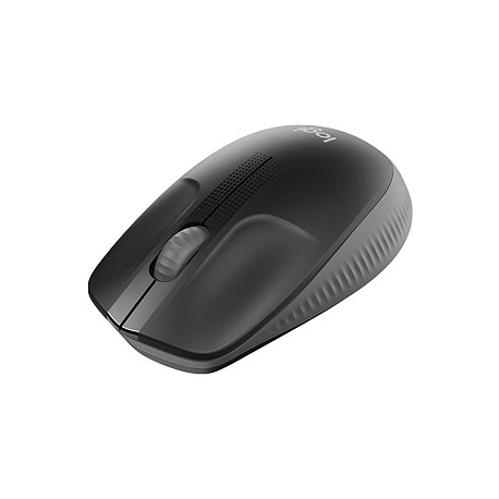 Logitech M190 - Mouse - optical - 3 buttons - wireless - USB wireless receiver - charcoal - 4