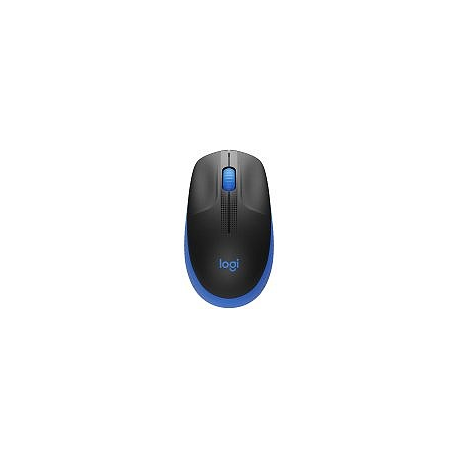 Logitech M190 - Mouse - optical - 3 buttons - wireless - USB wireless receiver - blue - 1