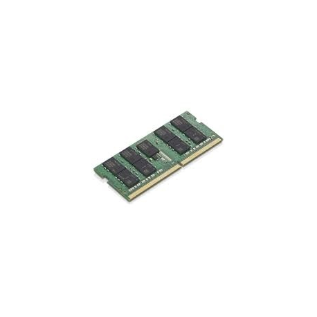 Lenovo - DDR4 - module - 32 GB - SO-DIMM 260-pin - 3200 MHz / PC4-25600 - 1.2 V - unbuffered - non-ECC - CRU - green - for ThinkCentre M70a; M70q; M80q; M90a; M90q; ThinkPad E14 Gen 2; E15 Gen 2; L14 Gen 1; L15 Gen 1; P1 (3rd Gen); P14s Gen 1; P15 Gen 1; P15s Gen 1; P15v Gen 1; P17 Gen 1; T14 Gen 1; T15 Gen 1; T15p Gen 1; ThinkStation P340 (Tiny) - 0