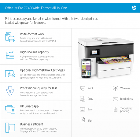 HP Officejet 7740 eAll in One One Wide Format