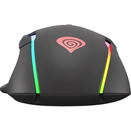 Genesis Xenon 220 - Mouse - ergonomic - optical - 7 buttons - wired - USB - black - 3