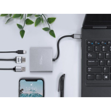 Natec Fowler Mini - Docking station - USB-C - HDMI - 6