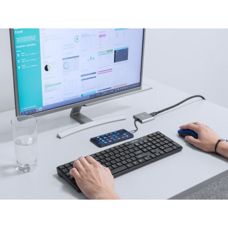 Natec Fowler Mini - Docking station - USB-C - HDMI - 10