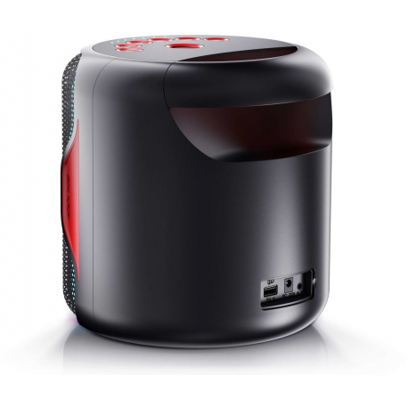 Sharp PS-919 - Party speaker - for portable use - 2.1-channel - wireless - Bluetooth - 72 Watt - black - 3