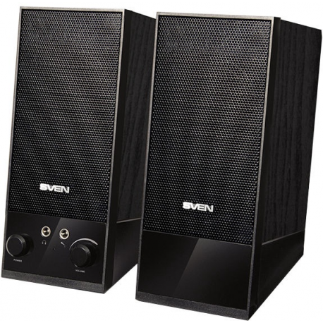 Колонки sven sps-604 2x2w черные выход на наушники 2x10 w 2х полосные черные выход на наушники (6438162010928)