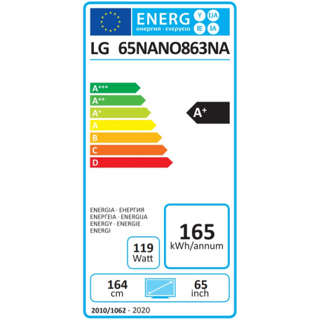 LG 65NANO863NA 65" (165cm) 4K Ultra HD Nanocell Smart TV