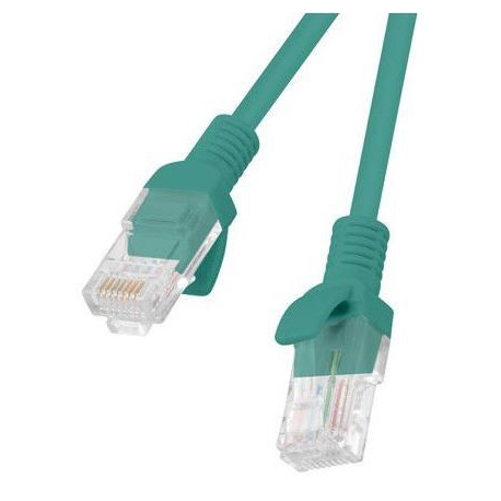 Lanberg - Patch cable - RJ-45 (M) to RJ-45 (M) - 25 cm - UTP - CAT 6 - molded, snagless, stranded - black, RAL 9004 - 1