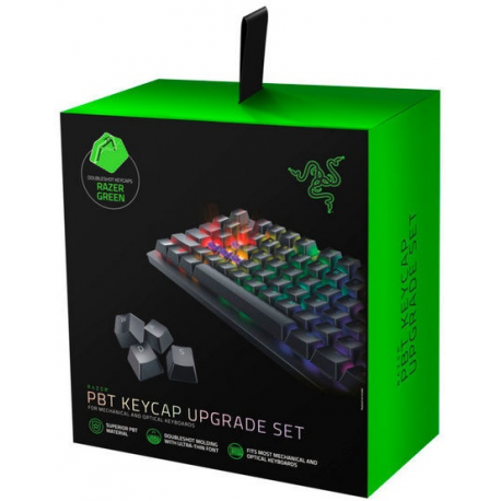 RAZER PBT Keycap Upgrade Set - Razer Green