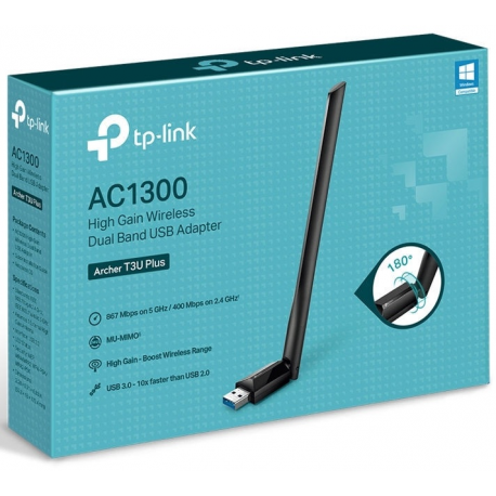 WRL ADAPTER 1300MBPS USB/ARCHER T3U PLUS TP-LINK