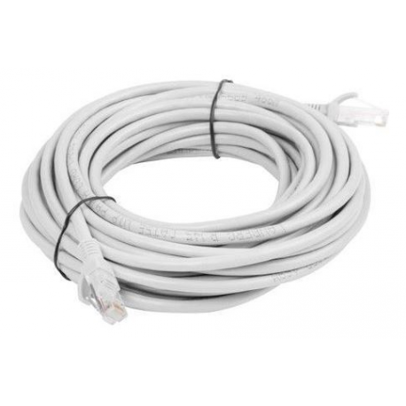 Lanberg - Patch cable - RJ-45 (M) to RJ-45 (M) - 50 cm - UTP - CAT 6 - stranded - grey, RAL 7035 - 2