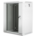 Lanberg - Rack cabinet - wall mountable - grey, RAL 7035 - 15U - 19"