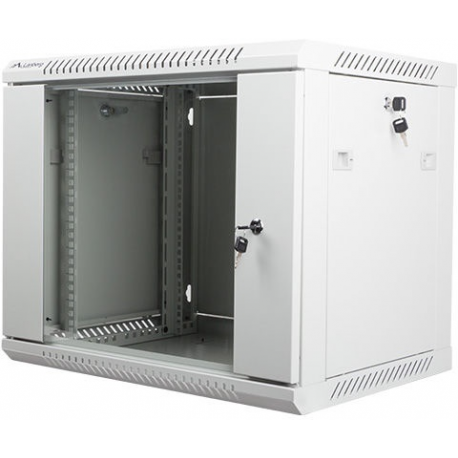 Lanberg - Rack cabinet - wall mountable - grey, RAL 7035 - 9U - 19" - 0