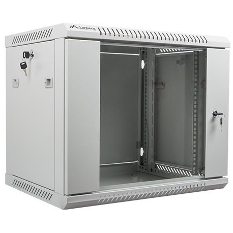 Lanberg - Rack cabinet - wall mountable - grey, RAL 7035 - 9U - 19" - 2