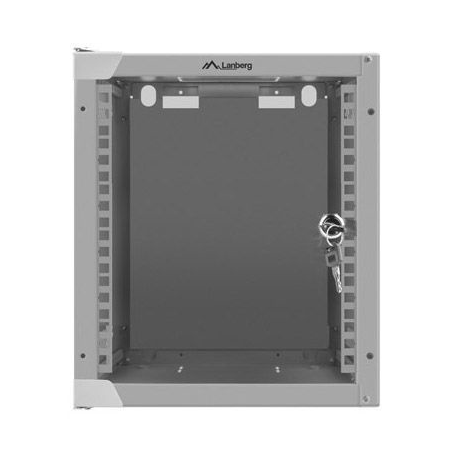 Lanberg - Rack cabinet - wall mountable - grey, RAL 7035 - 6U - 10" - 1
