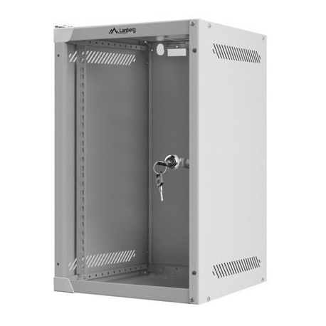 Lanberg - Rack cabinet - wall mountable - grey, RAL 7035 - 9U - 10" - 2