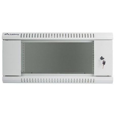 Lanberg - Rack cabinet - wall mountable - grey, RAL 7035 - 4U - 19" - 0