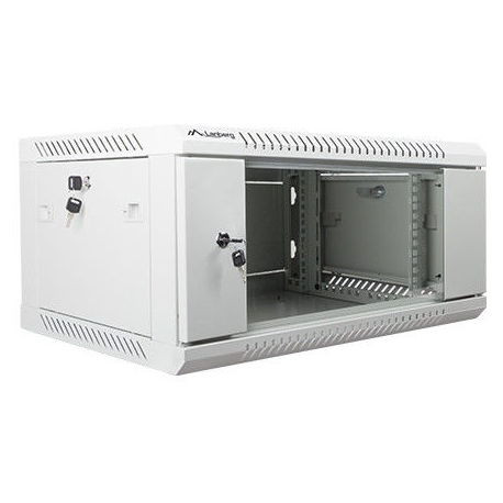 Lanberg - Rack cabinet - wall mountable - grey, RAL 7035 - 4U - 19" - 2