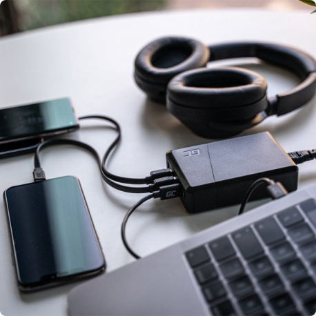 GREENCELL CHARGC01 Green Cell Power Source 75W 4-Port Charger with USB-C PD