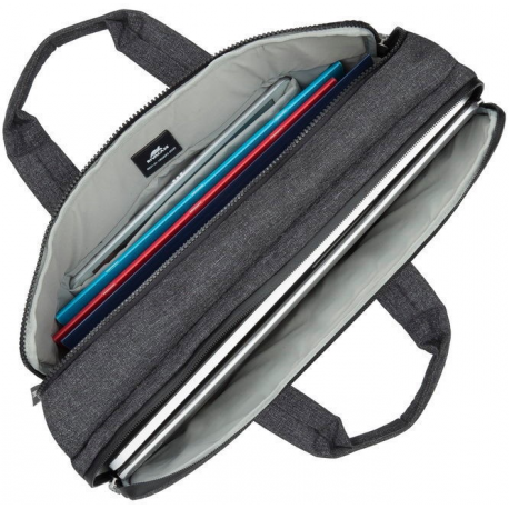 Riva Case Lantau 8831 - Notebook carrying case - eco - 15.6" - black melange - 2
