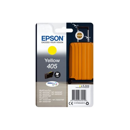 Epson 405 - 5.4 ml - yellow - original - ink cartridge - for WorkForce WF-7310, 7830, 7835, 7840; WorkForce Pro WF-3820, 3825, 4820, 4825, 4830, 7840 - 1