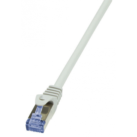 LogiLink PrimeLine - Patch cable - RJ-45 (M) to RJ-45 (M) - 5 m - SFTP, PiMF - CAT 7 - halogen-free, molded, snagless - grey - 0