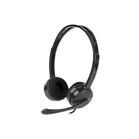 Natec Canary Go - Headset - on-ear - wired - 3.5 mm jack - black - 0
