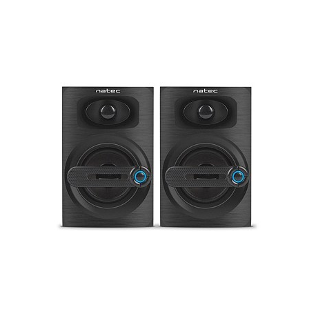 Natec COUGAR - Speakers - for PC - 2.0-channel - 6 Watt (Total) - black - 2