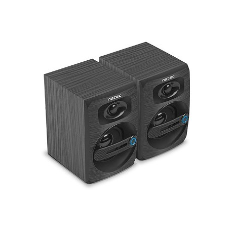 Natec COUGAR - Speakers - for PC - 2.0-channel - 6 Watt (Total) - black - 3