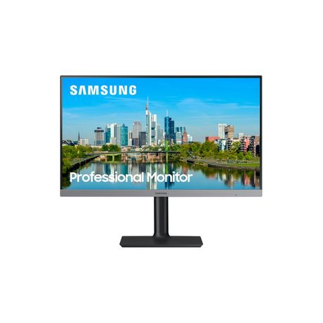 Samsung F24T650FYU - FT650 Series - LED monitor - 24" - 1920 x 1080 Full HD (1080p) - IPS - 250 cd / m² - 1000:1 - 5 ms - HDMI, DVI, DisplayPort - speakers - dark grey / blue - 0