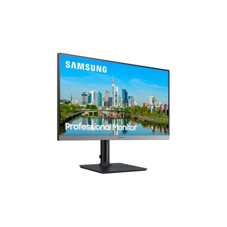 Samsung F24T650FYU - FT650 Series - LED monitor - 24" - 1920 x 1080 Full HD (1080p) - IPS - 250 cd / m² - 1000:1 - 5 ms - HDMI, DVI, DisplayPort - speakers - dark grey / blue - 2