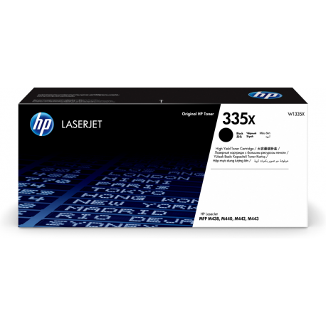 HP 335X - High Yield - black - original - LaserJet - toner cartridge (W1335X) - for LaserJet MFP M438n, MFP M442dn, MFP M443nda - 0