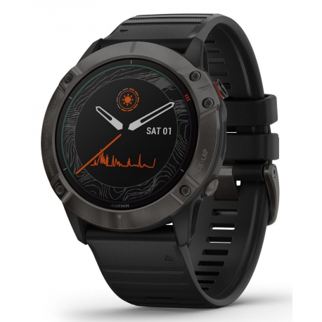 SMARTWATCH FENIX 6X PRO SOLAR/C.GREY/BK 010-02157-21 GARMIN