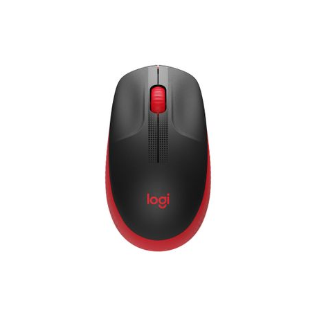 Logitech M190 - Mouse - optical - 3 buttons - wireless - USB wireless receiver - red - 3