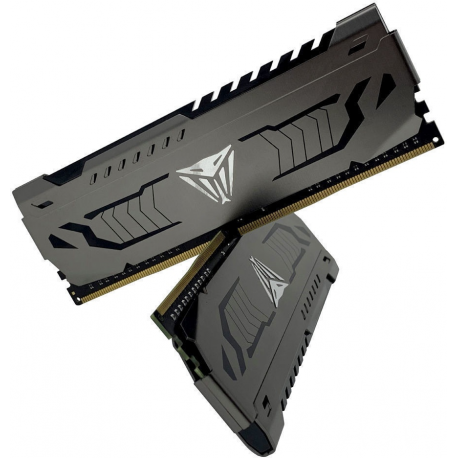 Patriot Extreme Performance Viper Steel - DDR4 - kit - 16 GB: 2 x 8 GB - DIMM 288-pin - 3600 MHz  /  PC4-28800 - CL18 - 1.35 V - unbuffered - non-ECC - black, gunmetal gray - 0