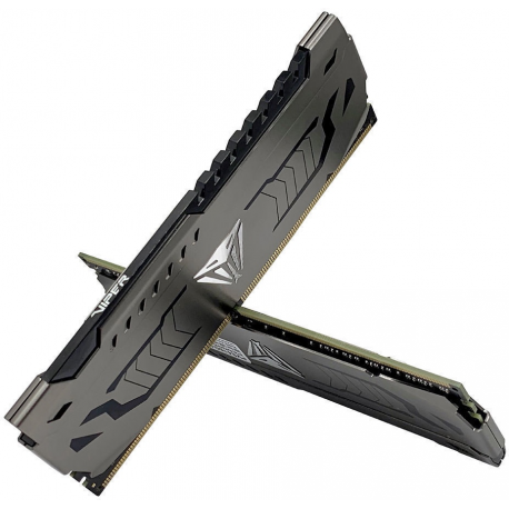 Patriot Extreme Performance Viper Steel - DDR4 - kit - 16 GB: 2 x 8 GB - DIMM 288-pin - 3600 MHz  /  PC4-28800 - CL18 - 1.35 V - unbuffered - non-ECC - black, gunmetal gray - 1