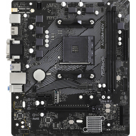 MB AMD A520 SAM4 MATX/A520M-HDV ASROCK