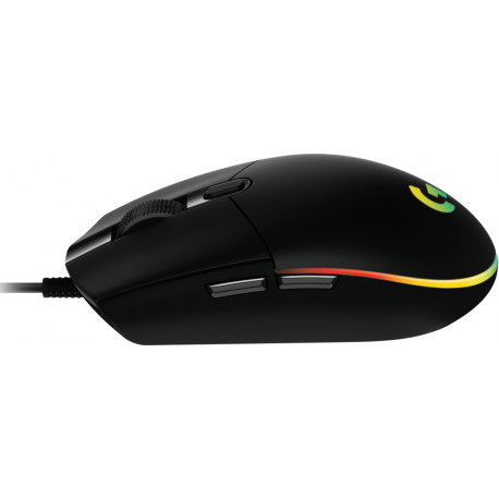 Logitech Gaming Mouse G203 LIGHTSYNC - Mouse - optical - 6 buttons - wired - USB - black - 5