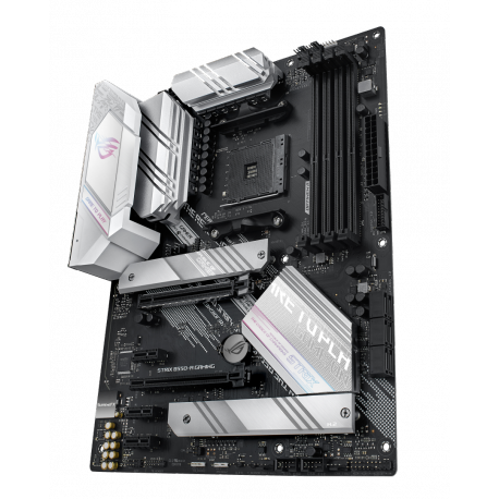 ASUS ROG STRIX B550-A GAMING - Motherboard - ATX - Socket AM4 - AMD B550 Chipset - USB-C Gen2, USB 3.2 Gen 1, USB 3.2 Gen 2 - 2.5 Gigabit LAN - onboard graphics (CPU required) - HD Audio (8-channel) - 3