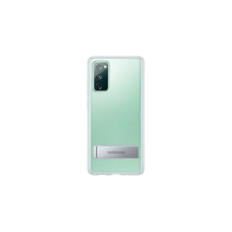 Samsung Clear Standing Cover EF-JG780 - Back cover for mobile phone - thermoplastic polyurethane (TPU) - transparent - for Galaxy S20 FE, S20 FE 5G - 4
