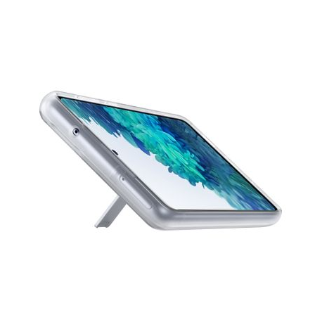 Samsung Clear Standing Cover EF-JG780 - Back cover for mobile phone - thermoplastic polyurethane (TPU) - transparent - for Galaxy S20 FE, S20 FE 5G - 11