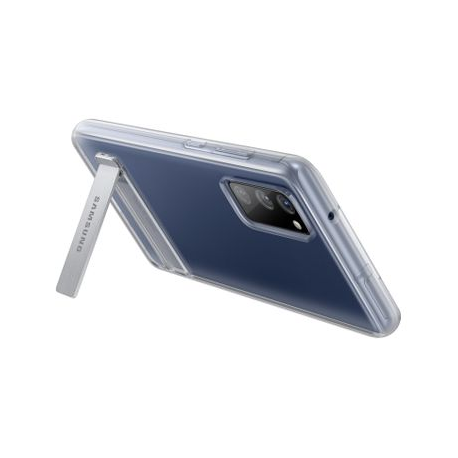 Samsung Clear Standing Cover EF-JG780 - Back cover for mobile phone - thermoplastic polyurethane (TPU) - transparent - for Galaxy S20 FE, S20 FE 5G - 12