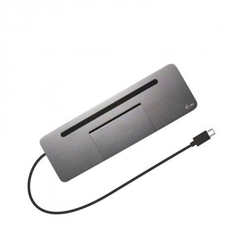 i-Tec USB-C Metal Ergonomic 4K 3x Display Docking Station + Power Delivery - Docking station - USB-C  /  Thunderbolt 3 - VGA, HDMI, DP - GigE - 3