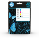 HP 953 - 4-pack - black, yellow, cyan, magenta - original - ink cartridge - for Officejet Pro 7740, 7740 Wide Format, 8210, 8216, 8218, 8710, 8715, 8720, 8725, 8730, 8740