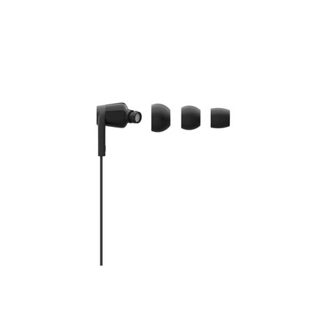 Belkin ROCKSTAR - Earphones with mic - in-ear - wired - USB-C - noise isolating - black - 2