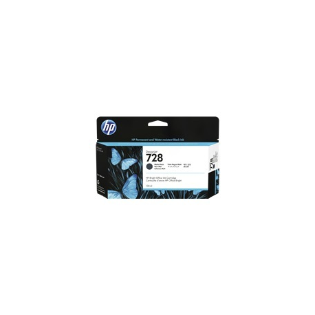 HP 728 - 130 ml - matte black - original - DesignJet - ink cartridge - for DesignJet T830 - 0
