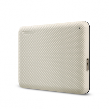 Toshiba Canvio Advance - Hard drive - 2 TB - external (portable) - 2.5" - USB 3.2 Gen 1 - light beige - 3