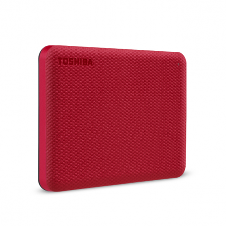 Toshiba Canvio Advance - Hard drive - 2 TB - external (portable) - 2.5" - USB 3.2 Gen 1 - red - 2