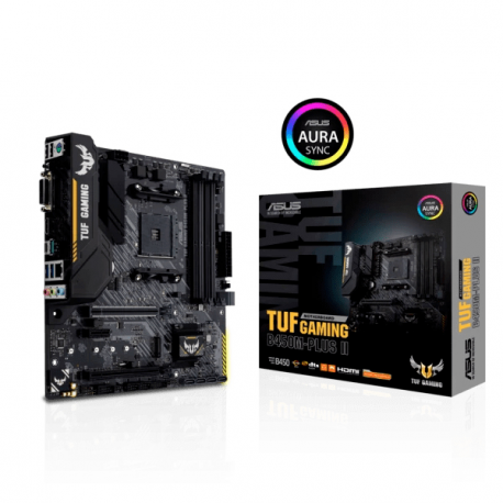 ASUS TUF GAMING B450M-PLUS II AM4 SOCKET HDMI 2.0B DVI-D