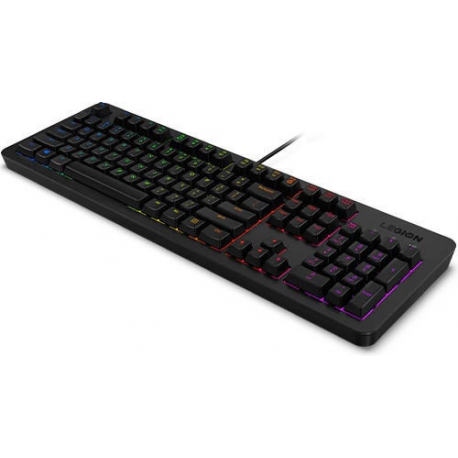 Lenovo Legion K300 Gaming - Keyboard - backlit - USB - US - black - retail - for IdeaCentre 5 14; IdeaCentre AIO 3 24; 3 27; IdeaPad 1 14; 3 14; 5 14; 5 Pro 14; V15 - 3
